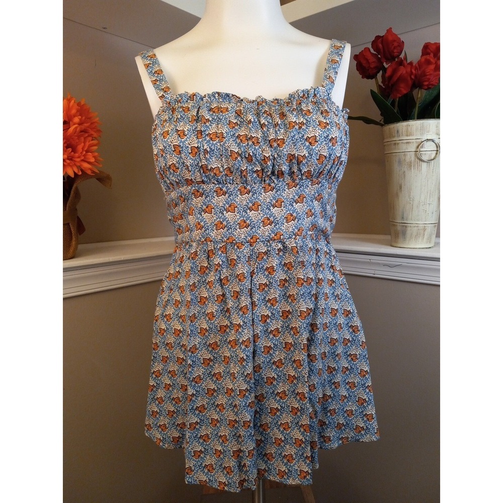 Trixxi Womens‎ Floral Sleeveless Romper Shorts Size Large
